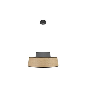 Lampada a sospensione LED 1xE27 naturale/grigio, dimensioni 50x50 cm, ideale per illuminare spazi moderni e decorare ambienti. - Product Image 1