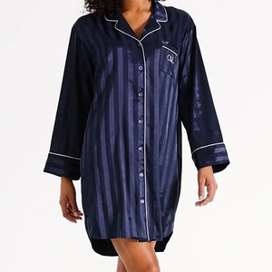 Beefey Wholesale <strong>Casual</strong> Knitted Lyocell Women's Sleep Dress Custom Size Pajamas Long Sleeves Breathable <strong>Home</strong> <strong>Wear</strong> Sleepwear - Product Image 2