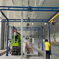 Grúa de vía rígidas de acero Q355B de alta resistencia con sistema de carga de polipasto eléctrico de doble viga, conformación por rolado, corte por láser y soldadura robótica