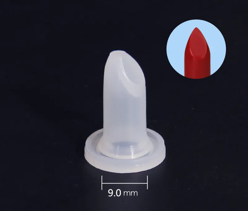 Molde de batom de silicone não-tóxico 9mm, personalizado