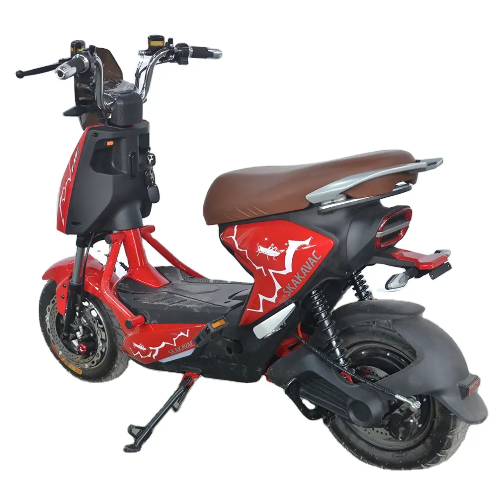 Approvisionnement d'usine Scooter électrique Ckd Moto électrique avec pédales Vélo électrique à frein à disque à vendre