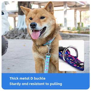 <span class=keywords><strong>Collar</strong></span> de lujo personalizado para cachorros, <span class=keywords><strong>collar</strong></span> de perro mascota ajustable de tres tamaños, collares con estampado de flores coloridas - Product Image 3