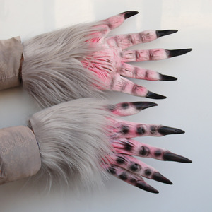 Guantes de Hombre Lobo, Garras de Látex Peludas, Talla Única, Accesorios de Disfraz de Cosplay - Product Image 3