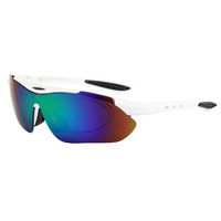Lunettes de soleil sport semi-cerclées avec insert de prescription, protection enveloppante, pour cyclisme et course en extérieur, vente en gros, logo personnalisé