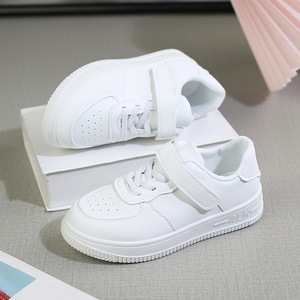 Scarpe <span class=keywords><strong>bianche</strong></span> per bambini scarpe da ginnastica <span class=keywords><strong>bianche</strong></span> primavera estate traspiranti scarpe da scuola elementare scarpe da ragazza bordo bianco - Product Image 5