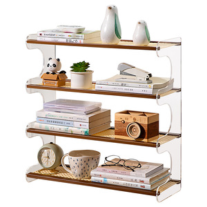 <b>Desktop</b> bookshelf, simple tabletop <b>shelf</b>, children's bookshelf, minimalist multi-functional storage rack, countertop storage - Product Image 5