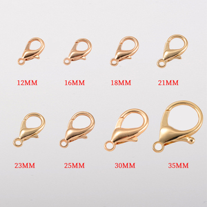 Venta al por mayor de lujo <span class=keywords><strong>Metal</strong></span> langosta hebilla llavero juguetes <span class=keywords><strong>12mm</strong></span>-35mm silicona langosta gancho con característica fuerte - Product Image 2