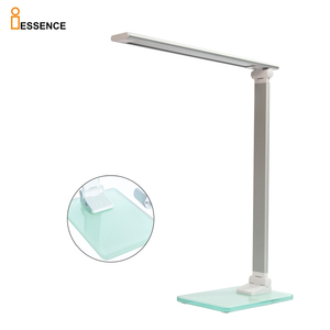 Chất lượng cao Thiết kế Châu Âu <span class=keywords><strong>Led</strong></span> Bàn đèn cảm ứng nghiên cứu đọc sách ánh sáng bảo vệ mắt Nhôm Cơ thể kim loại bóng râm DC cung cấp điện - Product Image 1