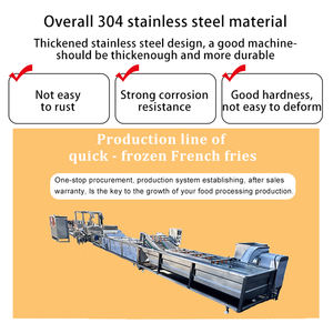 Fabbrica su misura industriale commerciale completamente automatica patatine fritte macchina per la produzione di patatine fritte congelate linea di produzione - Product Image 4