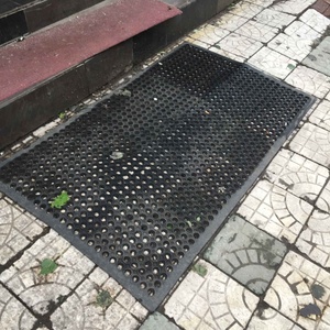 Heavy Duty Drainage Honeycomb Ring Holes <b>Rubber</b> Floor Door <b>Mats</b> - Product Image 2
