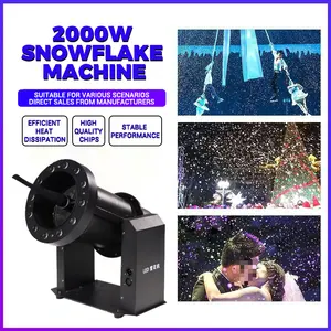 CH 2000W luz láser y máquina de nieve, máquina de helados para hacer nieve