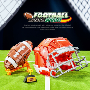 Set <span class=keywords><strong>de</strong></span> Construcción <span class=keywords><strong>de</strong></span> Bloques <span class=keywords><strong>de</strong></span> Fútbol Americano <span class=keywords><strong>de</strong></span> 1038 Piezas, Casco y Balón, Juguete Deportivo, Modelo <span class=keywords><strong>de</strong></span> Exhibición DIY, Regalo para <span class=keywords><strong>Adolescentes</strong></span> y Adultos - Product Image 5