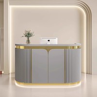 Élégant Délicat Esthétique Front Desk Light Comptoir de réception de luxe Bureau de réception
