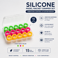 Amortisseur de vibrations en silicone léger, durable et portable avec logo personnalisé pour accessoires de raquettes de padel - Vente en gros