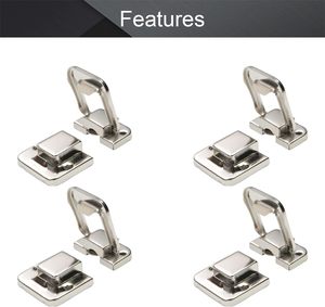 YOYOW Pestillo de puerta de acero inoxidable con tornillos, diseño minimalista, fácil instalación para caja de madera, caja de herramientas, maleta - Product Image 4