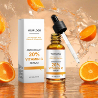 Vente en gros de produits de soins de la peau 20% vitamine E & 20% vitamine C sérum hydratant antioxydant sérum blanchissant pour le visage