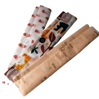 Papier de soie blanc imprimé avec logo de marque personnalisé, papier d'emballage pas cher, motif et texte personnalisables, papier recyclé pour cadeau