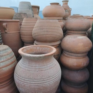 Pot en terre cuite rétro d'extérieur, grands pots de fleurs d'extérieur, pot de fleur, <span class=keywords><strong>vase</strong></span> à plantes pour jardin, jardinières en terre cuite - Product Image 5