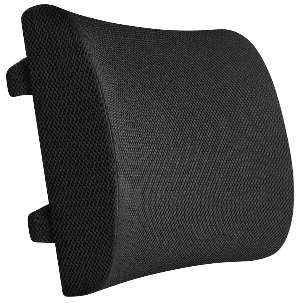 Office Seat Lumbar Support Back Pain Relief Cushion With Double Strap