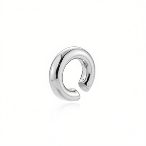 Chunky Tubular Round Tube <b>Mirror</b> Polish Cartilage Cuff Earring PE2847 for Women No Piercing Helix Ear <b>Clip</b> Bold Trendy Gift - Product Image 3