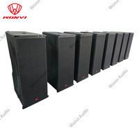Système audio professionnel de scène WPC Dual10 pouces bi-amplifié trois voies, aimant néodyme, impédance 8Ω, enceinte passive en ligne
