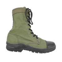 Bottes de randonnée tactiques Doublesafe pour hommes, bottes de jungle, bottes tactiques de combat en tissu Oxford vert pour hommes