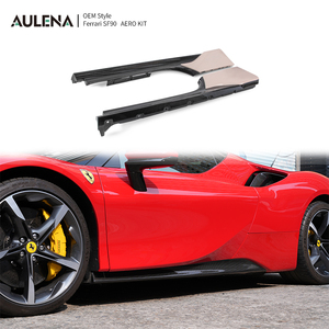 Aileron arrière, diffuseur arrière, jupes latérales, canards avant, garnitures d'entrée d'air de style OEM en carbone sec pour Ferrari <span class=keywords><strong>SF90</strong></span> - Product Image 5