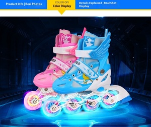 <span class=keywords><strong>Ce</strong></span> Có Thể Điều Chỉnh Đầy Đủ Thiết Lập Nhấp Nháy Con Lăn Skate Giày Cho Người Mới Bắt Đầu Chàng Trai Và Cô Gái Trung Và Lớn Trẻ Em Của Trượt Băng - Product Image 2
