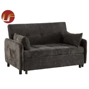 Neues kleines Sofa-Couch bett im amerikanischen Stil mit verstellbarer Rückenlehne, Klapp bett mit modernem Design und schickem Wildleder