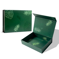 Emballage cosmétique magnétique en carton rigide de luxe, grande boîte cadeau en papier avec logo personnalisé, soins de la peau, parfum, bijoux, beauté