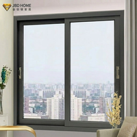 Ventana Corredera de Aluminio con Doble Acristalamiento y Protección Contra Huracanes, Diseño de Persiana de Acero Inoxidable para Uso en Exteriores, Dormitorios y Casas de Campo