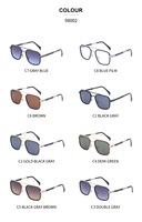 Lunettes de soleil Navigator de luxe pour hommes, double pont, noir et or, monture carrée moletée, protection UV400, pour la conduite quotidienne