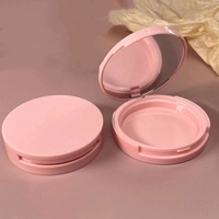 Boîtier vide compact blanc pour poudre, faible quantité, emballage vide pour maquillage, conteneur lisse pour poudre bronzante, crème de fond de teint OEM