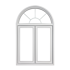 Fenêtre à battant en PVC standard européen, abordable, résistante aux chocs, <span class=keywords><strong>double</strong></span> <span class=keywords><strong>vitrage</strong></span> trempé, renforcée en acier, fenêtres en PVC - Product Image 3