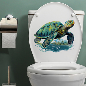 Autocollant mural imperméable en PVC MS4384-ZC, tortue <span class=keywords><strong>de</strong></span> dessin animé, 25*30cm, décoration murale pour <span class=keywords><strong>salle</strong></span> <span class=keywords><strong>de</strong></span> <span class=keywords><strong>bain</strong></span>/<span class=keywords><strong>WC</strong></span>, autocollant mural auto-adhésif - Product Image 1