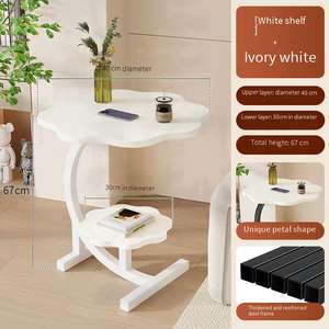 <span class=keywords><strong>Mesa</strong></span> Auxiliar Moderna de Estilo Nórdico <span class=keywords><strong>con</strong></span> Marco de Madera y Metal, Estante de Almacenamiento, Estilo Ligero y Lujoso, <span class=keywords><strong>Mesa</strong></span> de Noche para Sofá, <span class=keywords><strong>Mesa</strong></span> de Centro Sencilla - Product Image 6