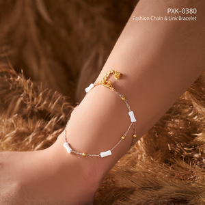 PXK-0380 สร้อยข้อมือแฟชั่นแบบโซ่และแบบเชื่อมต่อ - Product Image 3