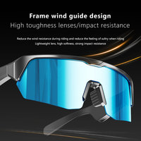 Lunettes de cyclisme intelligentes avec assistant vocal, lecture de musique, charge Type-C, lunettes Bluetooth, lunettes de sport avec protection UV