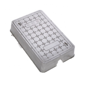 스퀘어 400*400 섬유 유리 FRP 플라스틱 복합 맨홀 커버 프레임 - Product Image 4