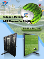 Écran LED sportif personnalisé, écran LED périmétrique de stade, affichage publicitaire intérieur/extérieur pour terrain de football, terrain de basket-ball