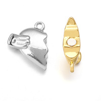 Fermoirs aimantés en métal, breloques en forme de cœur, breloques DIY pour bijoux, connecteur magnétique pour bracelet et collier