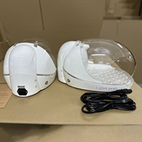 Appareil de soin des mains et des ongles professionnel, type capsule spatiale, avec vapeur anionique et double éclairage, pour manucure et spa