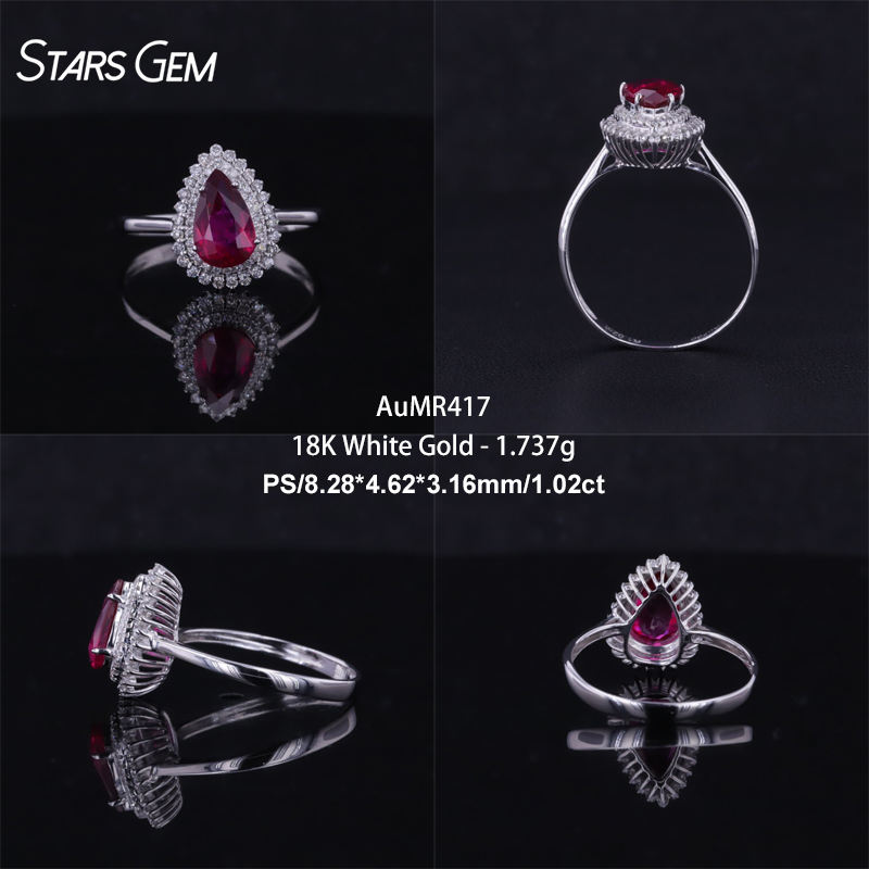 18K White Gold-AuMR417