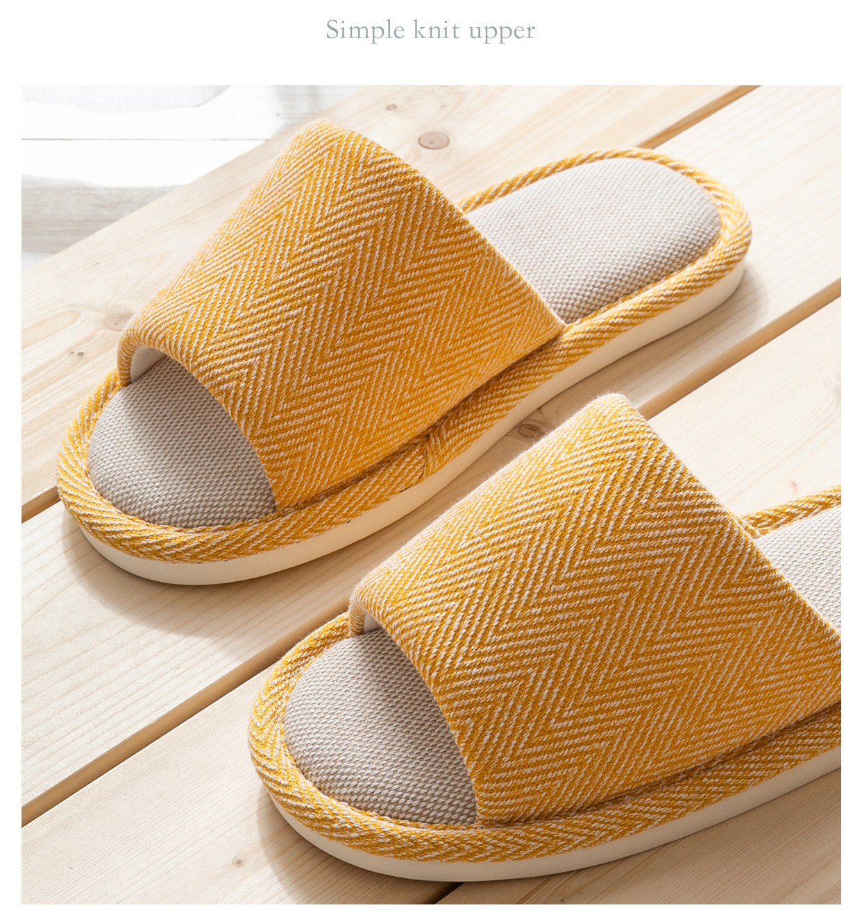 New Cotton and Linen Indoor Slippers Couple Non-slip Soft Bottom Cotton Shoes