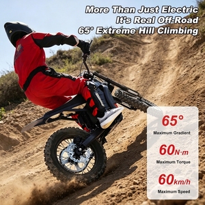 Moto électrique tout-terrain pour adultes 4500W 60V, escalade en montagne, 65 degrés, en alliage d'aluminium, Enduro IPX6 60Nm, Motocross - Product Image 4