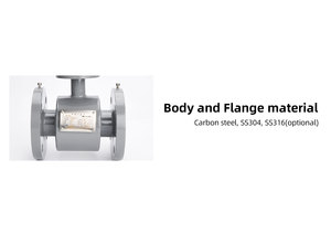 Edelstahl Remote Lokale Anzeige Elektro magnetischer 4-20mA Durchfluss messumformer Lebensmittel qualität Industrie für Wasser OEM Anpassbar - Product Image 4