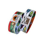 Bracelets promotionnels personnalisés en polyester extensible, imprimés par transfert thermique, imitation tissée antique, avec logo sur mesure