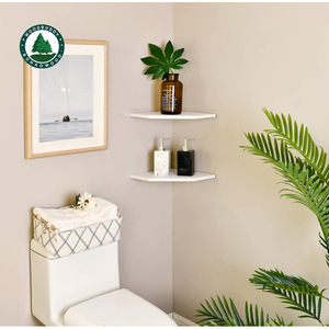 Hirohiro Corner <b>Wall</b> Shelf Floating Irregular <b>Display</b> Rack For Indoor Decor - Product Image 3