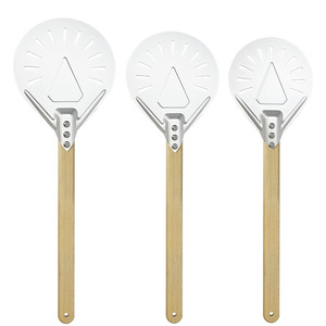 Accessoires pour la préparation de pizzas en aluminium de 9 pouces avec manche en bois lisse pour les débutants et les boulangers experts dans les écoles de cuisine - Product Image 3