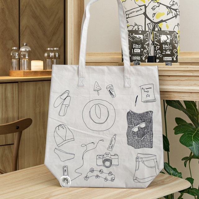 Wholesale Natural Recycle Cotton Canvas Tote Bag Custom Printed with Logo for Trade Shows Shopping Companion